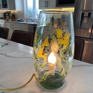 Handmade glass lamp
